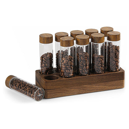 MHW-3BOMBER Coffee Beans Tubes Set 10 Tubes +1 Rack