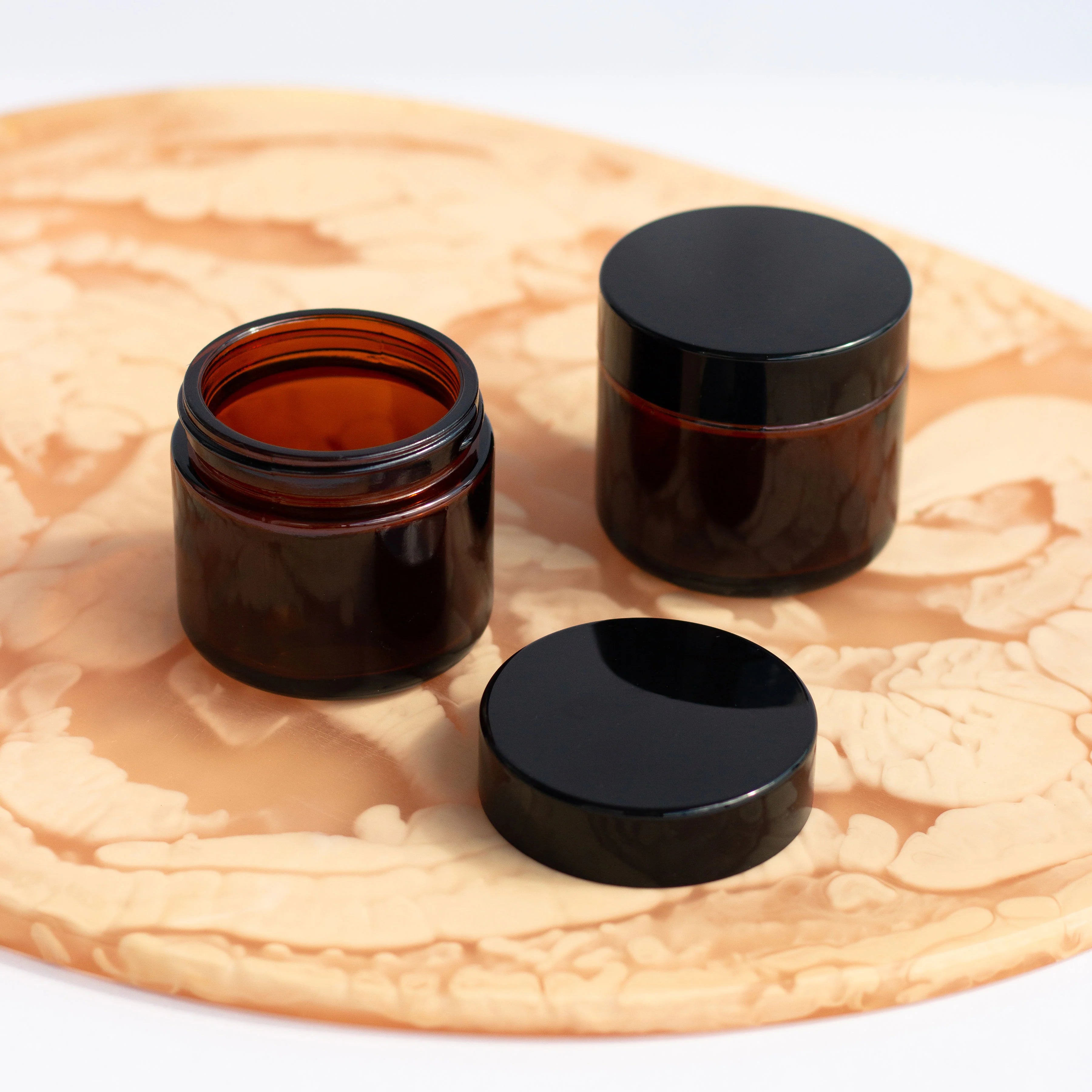 50ml Amber Glass Jar Set