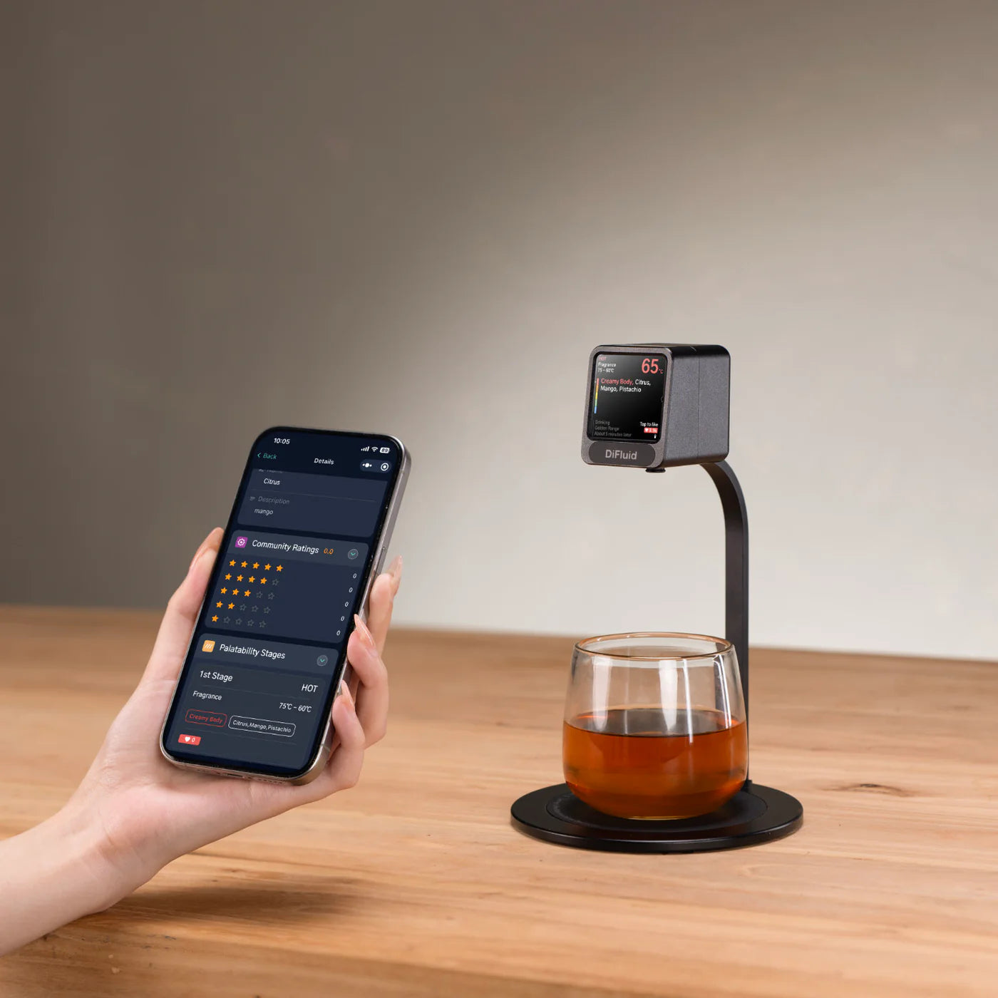 DiFluid Moment Real-Time Flavour Reference Thermometer