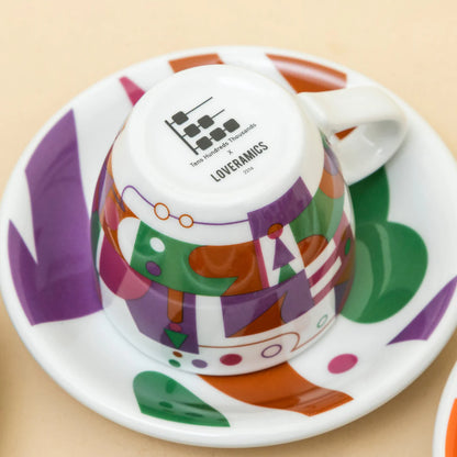 Loveramics Special Edition Set of 2 80ml Egg Espresso Cup & Saucer by Tenshundresthousands