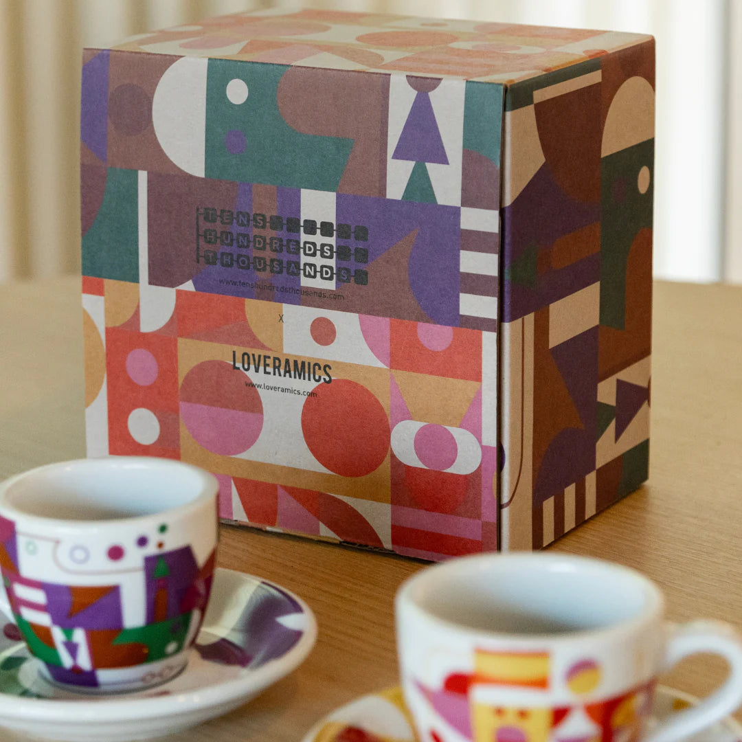 Loveramics Special Edition Set of 2 80ml Egg Espresso Cup & Saucer by Tenshundresthousands
