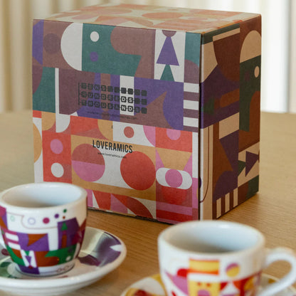 Loveramics Special Edition Set of 2 80ml Egg Espresso Cup & Saucer by Tenshundresthousands