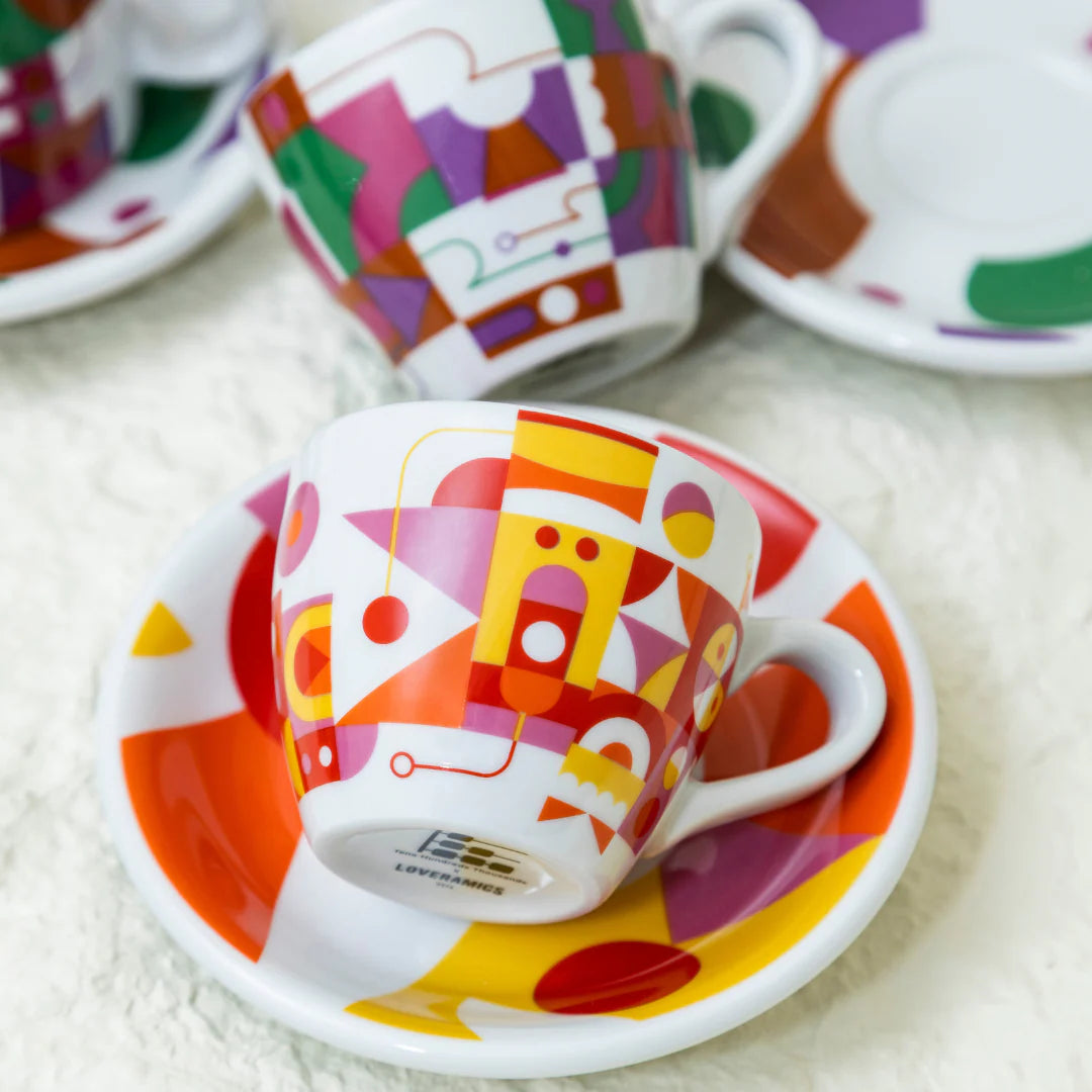 Loveramics Special Edition Set of 2 80ml Egg Espresso Cup & Saucer by Tenshundresthousands