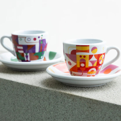 Loveramics Special Edition Set of 2 80ml Egg Espresso Cup & Saucer by Tenshundresthousands