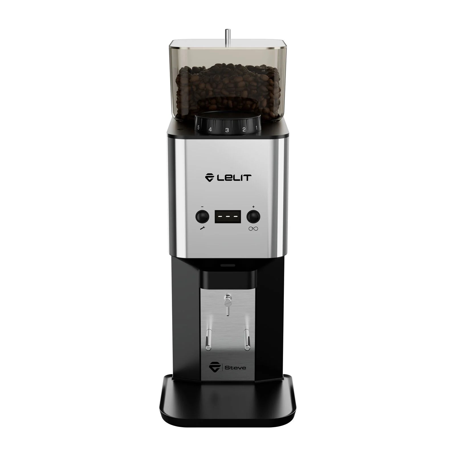Lelit Steve Flat BURR BSS Type Q Coffee grinder Brushed steel