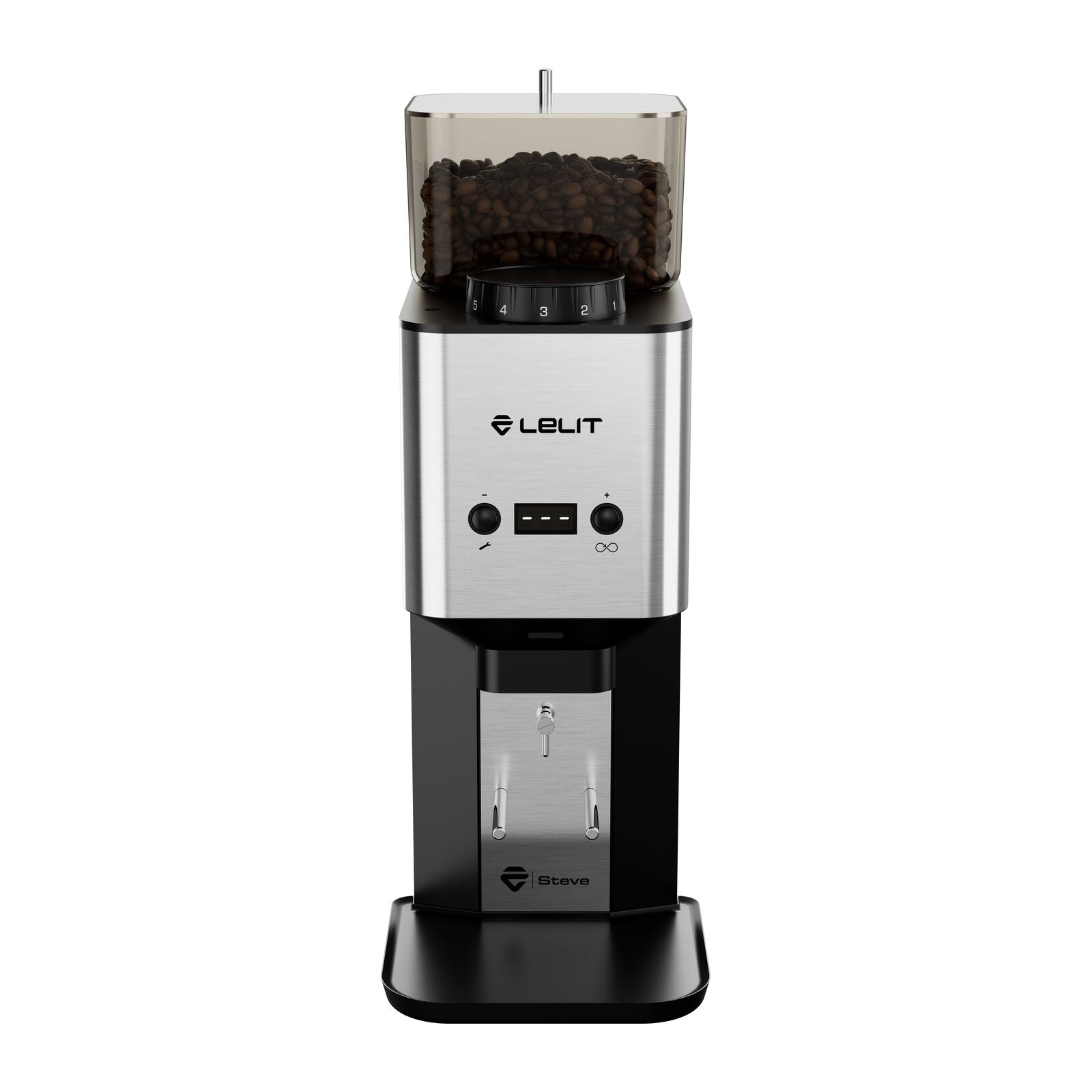 Lelit Steve Flat BURR BSS Type Q Coffee grinder Brushed steel