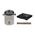 Lelit Cylindrical Knock Box With Cloth And Brush PLA360S
