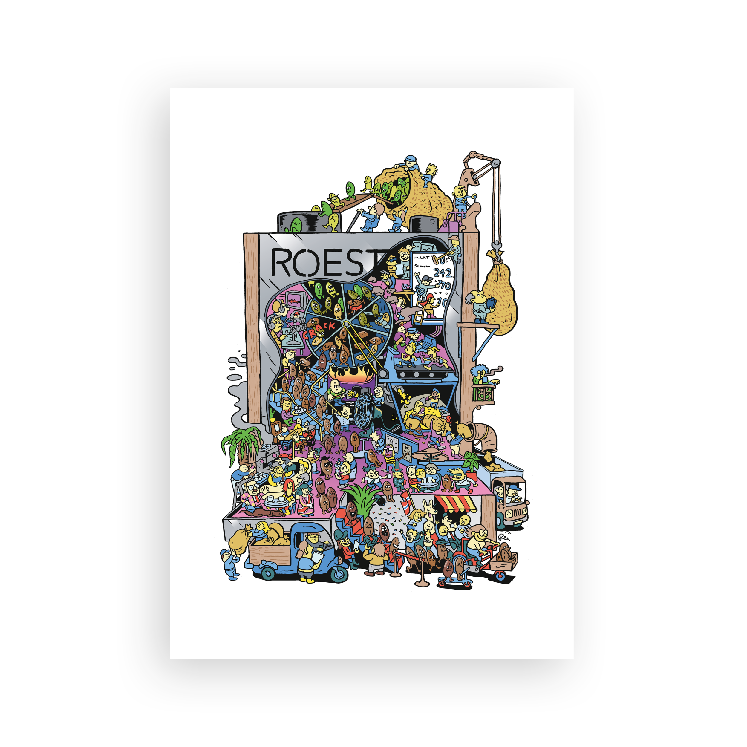 ROEST Poster by Flu Hartberg - A3 Size