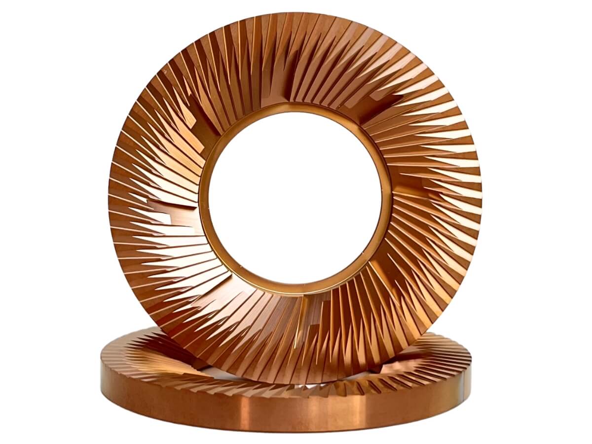 SSP 102mm Blind Burrs to fit Option-O Lagom 01 - Low Uniformity (LU) / Red Speed