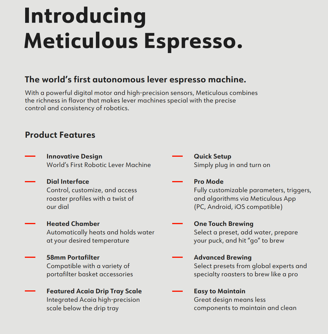 Meticulous Espresso