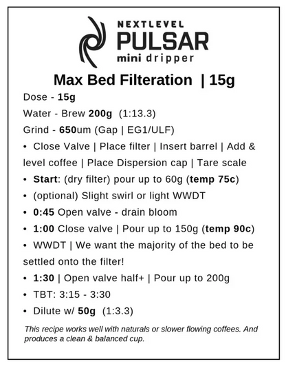 Pulsar Mini Brewer by Next Level Brewer (w/ 100 filters)