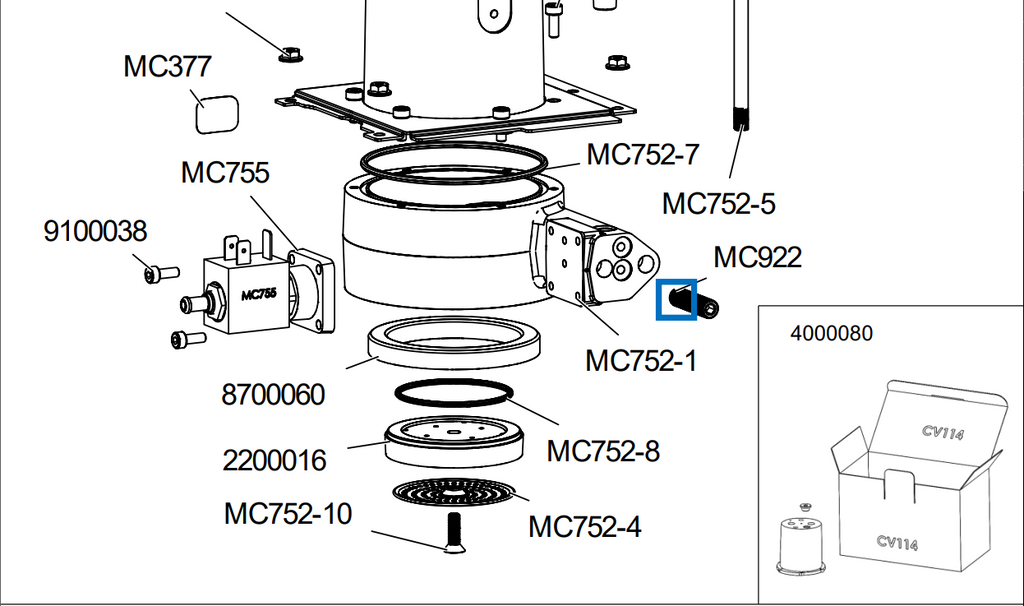 Lelit Espresso Group Head Seal (MC752-8 & MC047SIL)