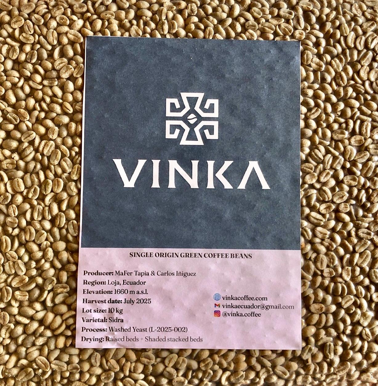 Ecuador | Vinka Farm | Carlos & Maria Fernanda | 2025 Sidra Washed Yeast