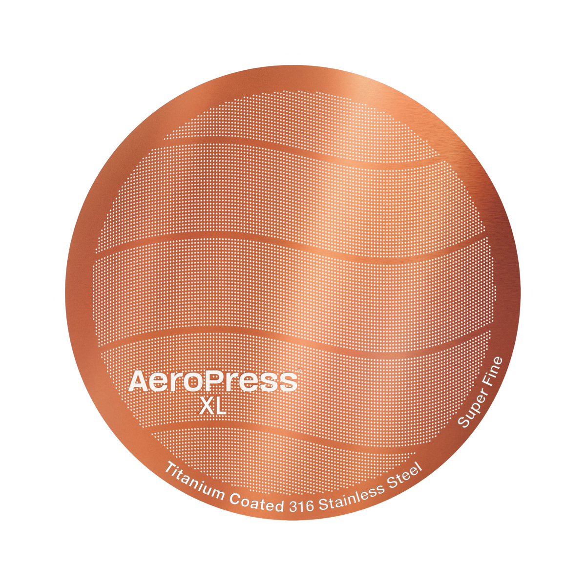 AeroPress XL Gold Tone Metal Filter Super Fine - product view 1
