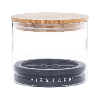 Airscape Glass Bamboo 4" Small Storage Canister - 200g - product view 1