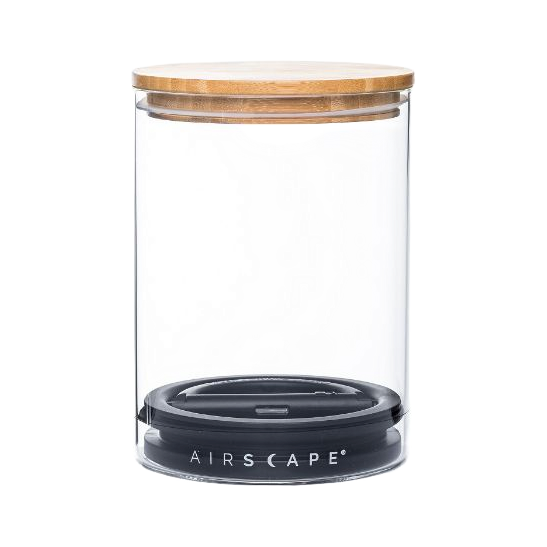 Airscape Glass Bamboo 7" Classic Storage Canister - 450g - product view 1
