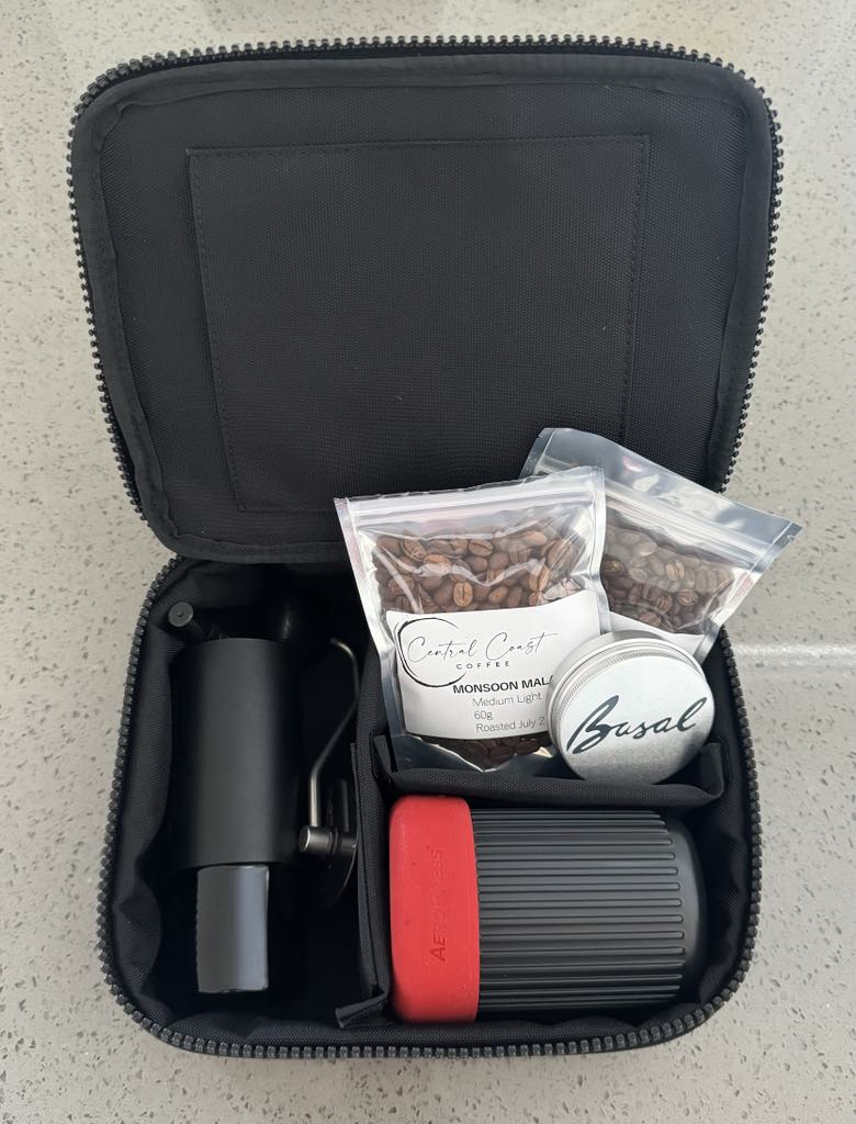 Basal Aeropress Grinder Coffee Travel Bag Organiser – Central
