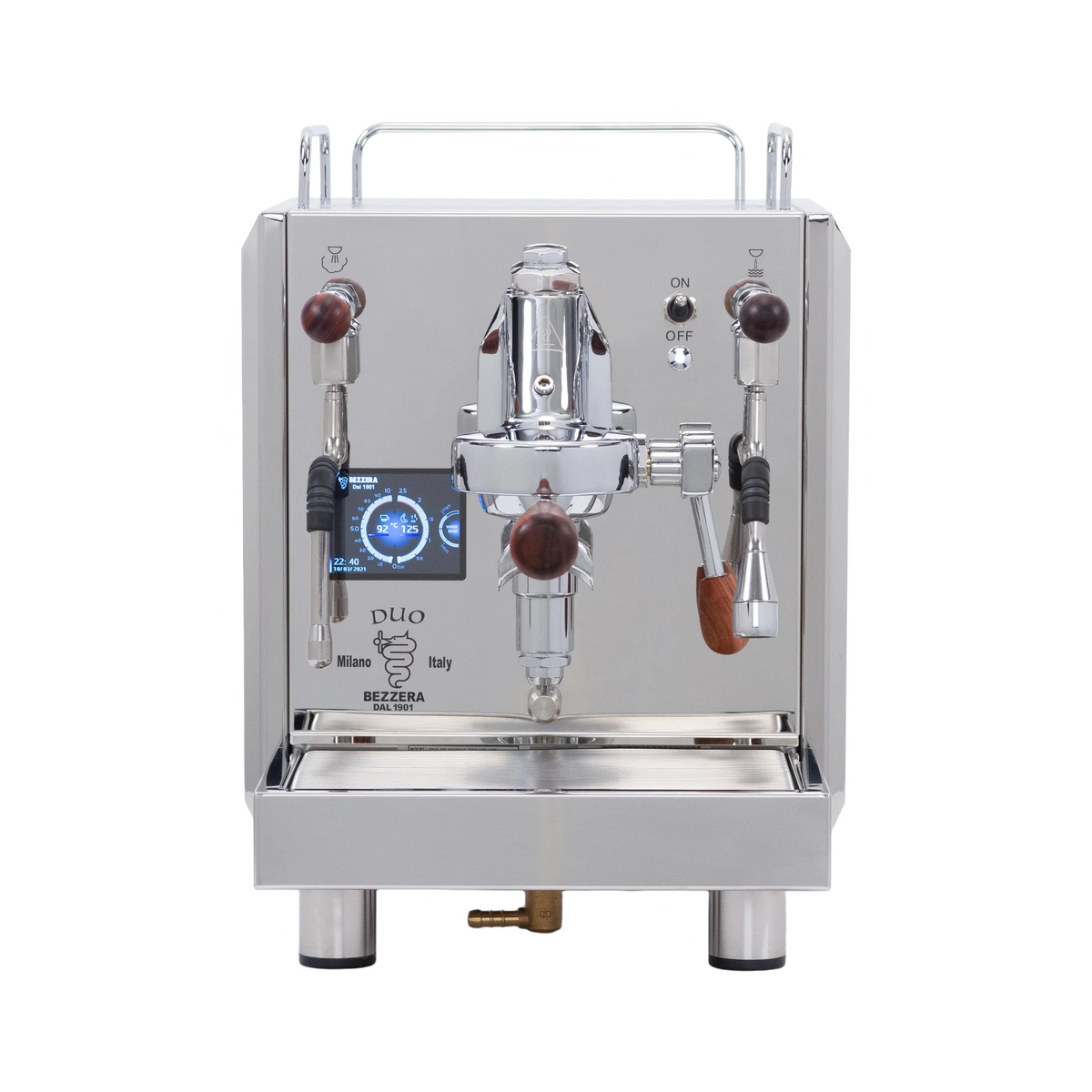 Bezzera Duo MN/DE Espresso Coffee Machine (Dual Boiler, PID, Rotatary Pump, Shot Timer, Plumbable) - product view 2