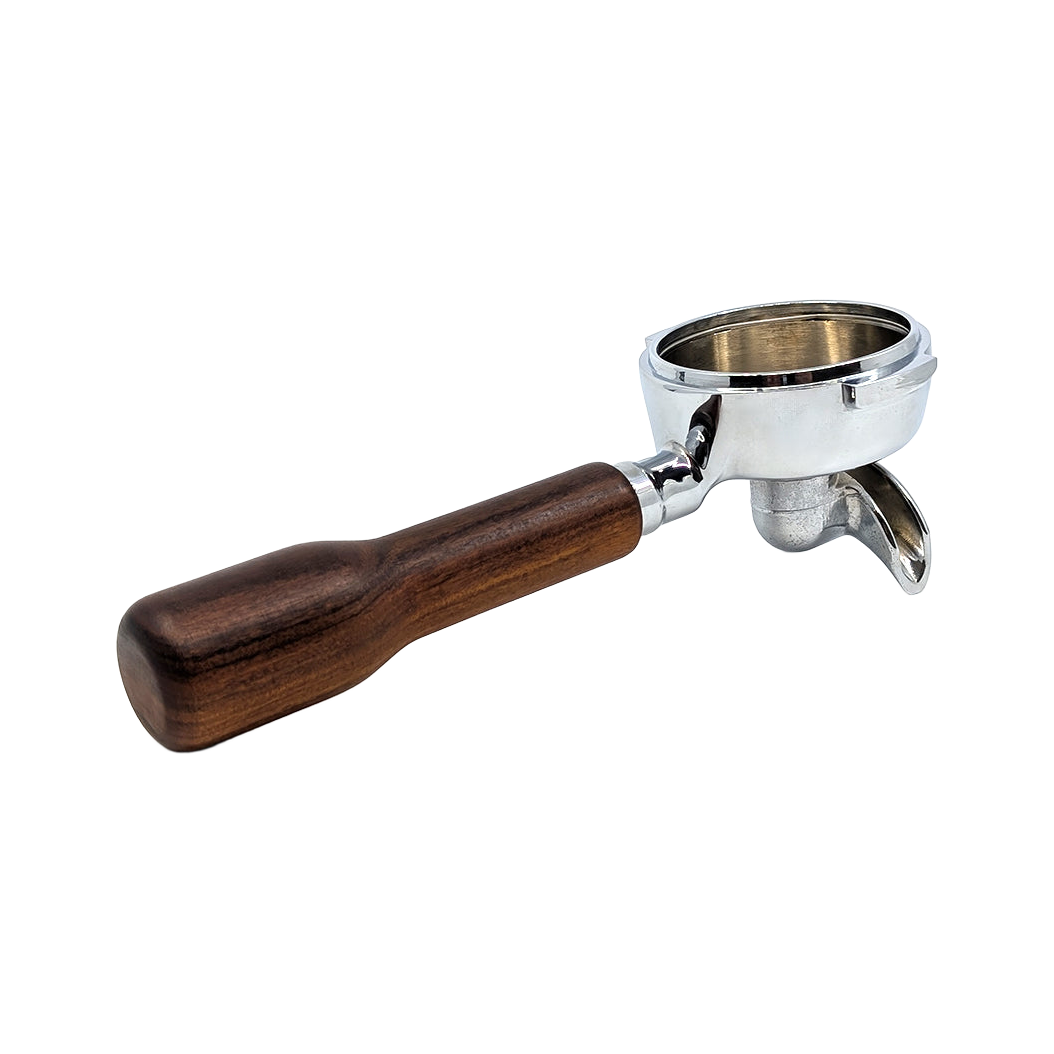 Bezzera E61 2 Cup Portafilter w/ Wooden Handle - product view 1