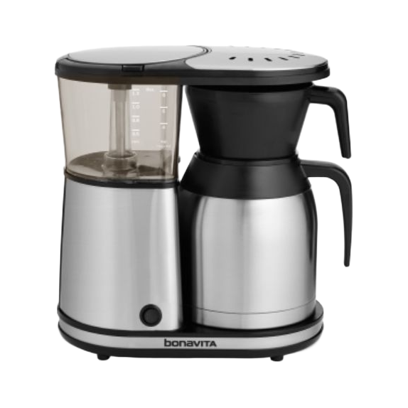 Bonavita 8 Cup Drip Coffee Maker Machine with Carafe, One-Touch Pour Over Brewer, 1500w 240v, BPA Free, BV1900TS Connoisseur - product view 1