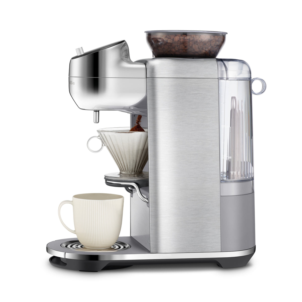 Breville Spiral Luxe Auto Pour-Over Coffee Maker - right side