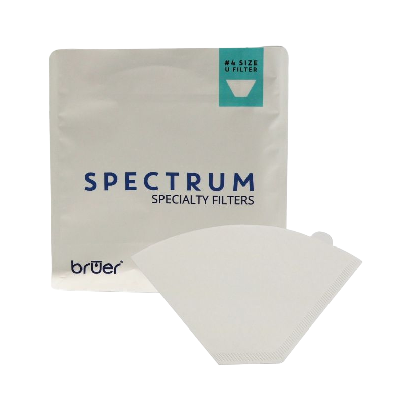 Bruer Spectrum U Shape Paper Filter #4 100pk (Suits Clever & Aiden) - product view 1