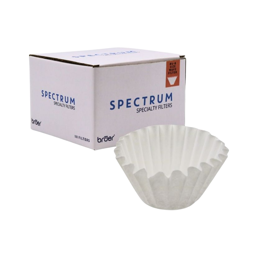 Bruer Spectrum Wave Paper Filter 4-8 Cup 100pk (Suits Aiden) - product view 1