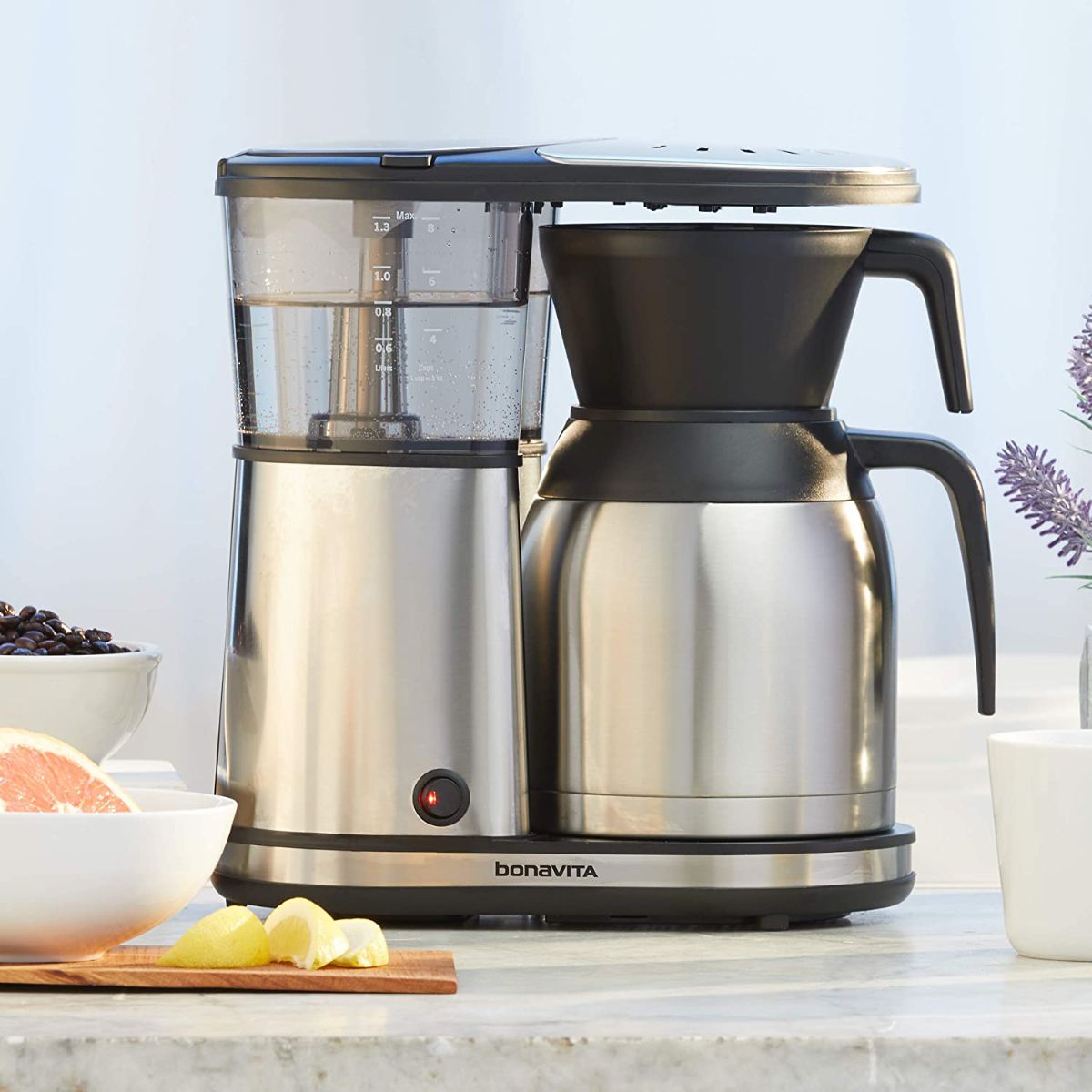 Bonavita 8 Cup Drip Coffee Maker Machine with Carafe, One-Touch Pour O – Central Coast Coffee