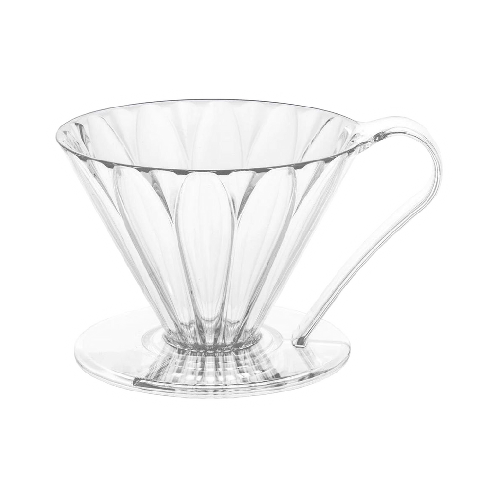 Cafec 2 Cup Plastic Flower Dripper Clear - product view 1