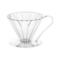 Cafec 2 Cup Plastic Flower Dripper Clear - product view 1