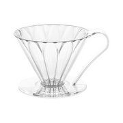 Cafec 2 Cup Plastic Flower Dripper Clear - product view 1