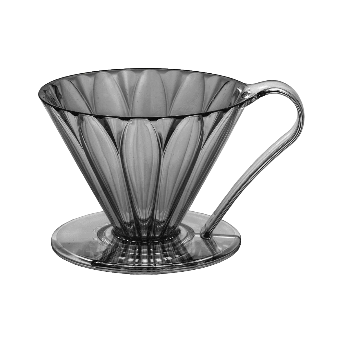 Cafec 2 Cup Tritan Flower Dripper Black - product view 1