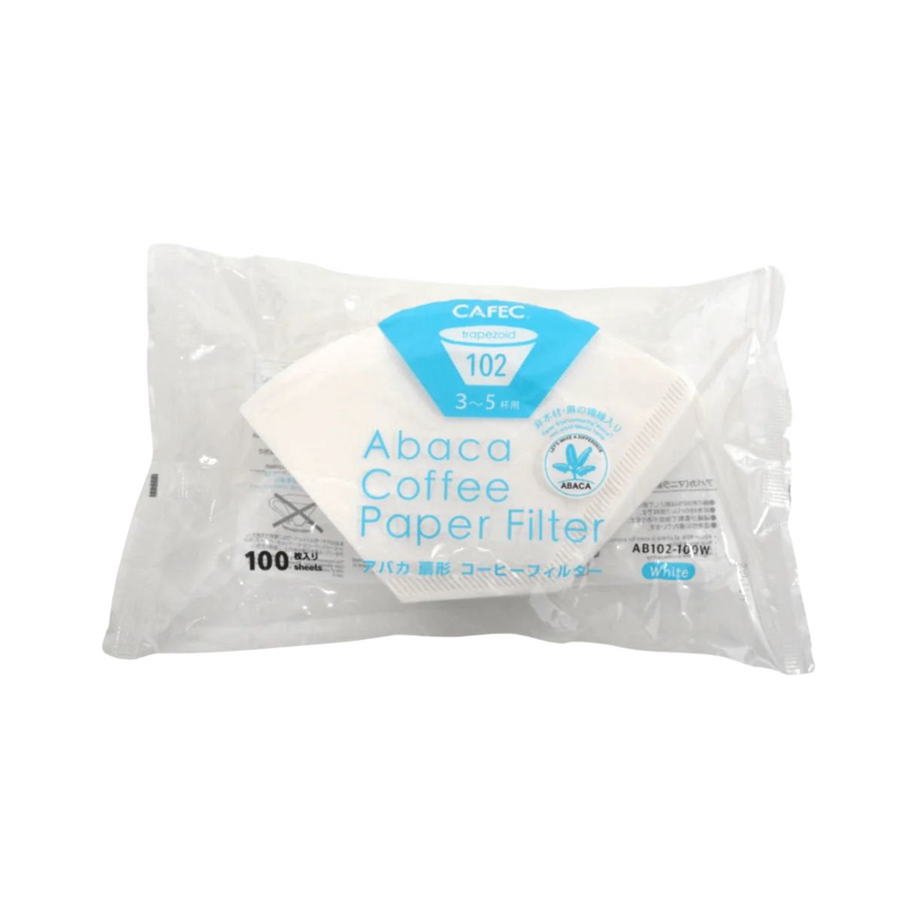 Cafec 3-5 Cup Abaca Trapezoid Filter Paper 100pk - product view 1