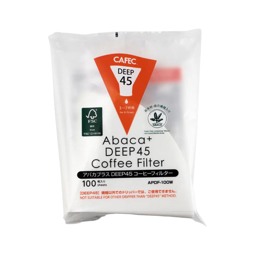 Cafec ABACA Plus Deep Dripper Filter Paper 100 pack - product view 1