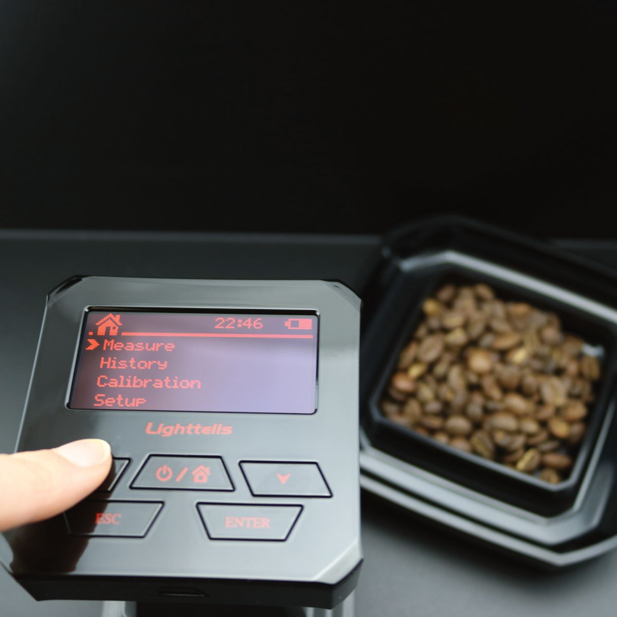 Lighttells CM-100+ Plus Coffee Roast Colour Analyser Plus Black