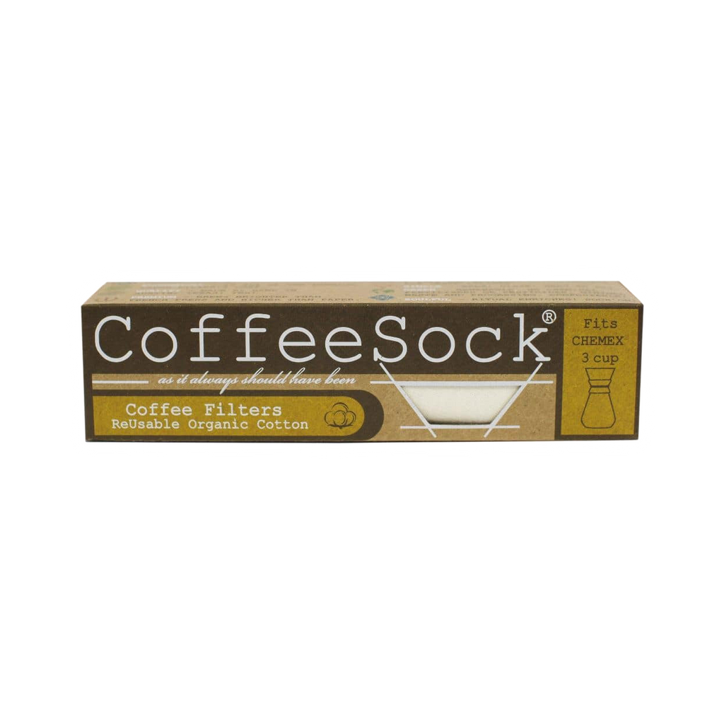 CoffeeSock Re-usable Organic Cotton Filter Chemex 3 cup - product view 2