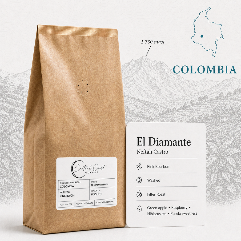Colombia | El Diamante | Neftali Castro | Pink Bourbon Washed 1kg bag