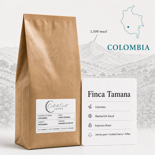 Colombia | Finca Tamana | Elias Roa | Sugarcane EA Decaf Washed 1kg bag