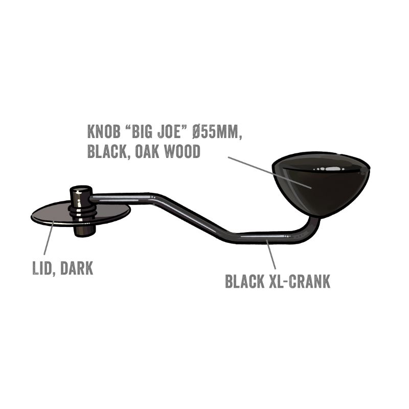Comandante Single XL Crank Black