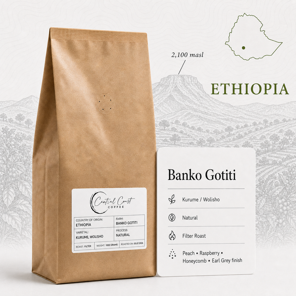 Ethiopia | Banko Gotiti | Kurume & Wolisho Natural 1kg bag
