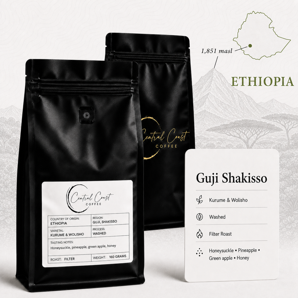 Ethiopia | Guji, Shakisso | Kurume & Wolisho Washed 160g bag