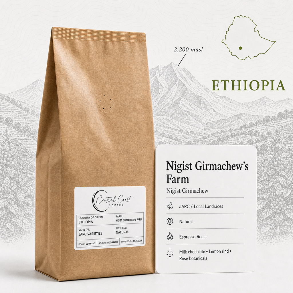Ethiopia | Yirgacheffe Nigist Girmachew | JARC / Local Landraces Natural Grade 1 1kg bag