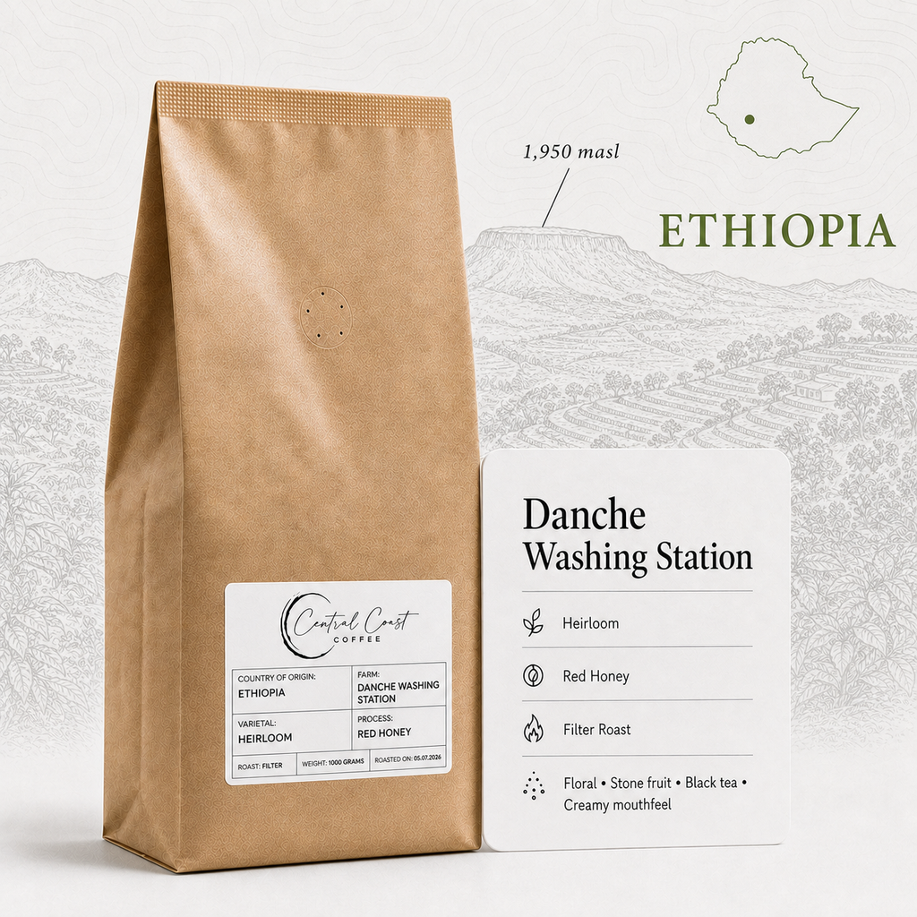 Ethiopia | Yirgacheffee Danche | Heirloom Red Honey G1 1kg bag
