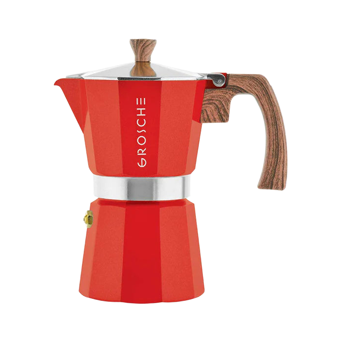 Grosche Milano Stovetop Espresso Coffee Maker Red - product view 1