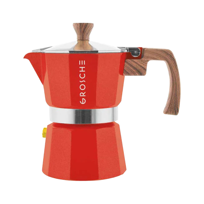Grosche Milano Stovetop Espresso Coffee Maker Red - product view 2