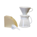 Hario V60 Ceramic Pour Over Set White - product view 1