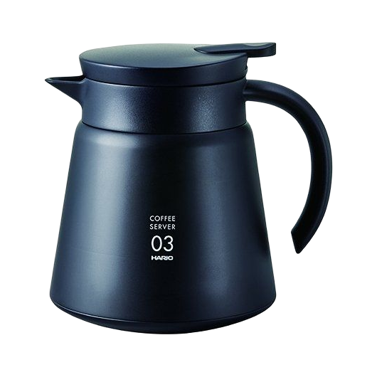 Hario V60 Insulated Stainless Steel Server 800ml Black - product view 1