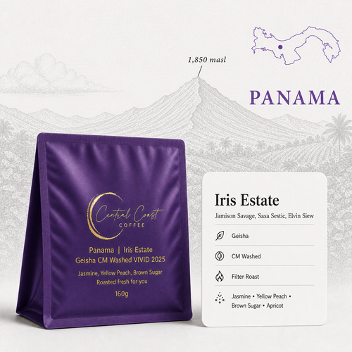 Panama | Iris Estate | Jamison Savage | Gesha CM Washed VIVID 2025 | Signature Series 160g bag