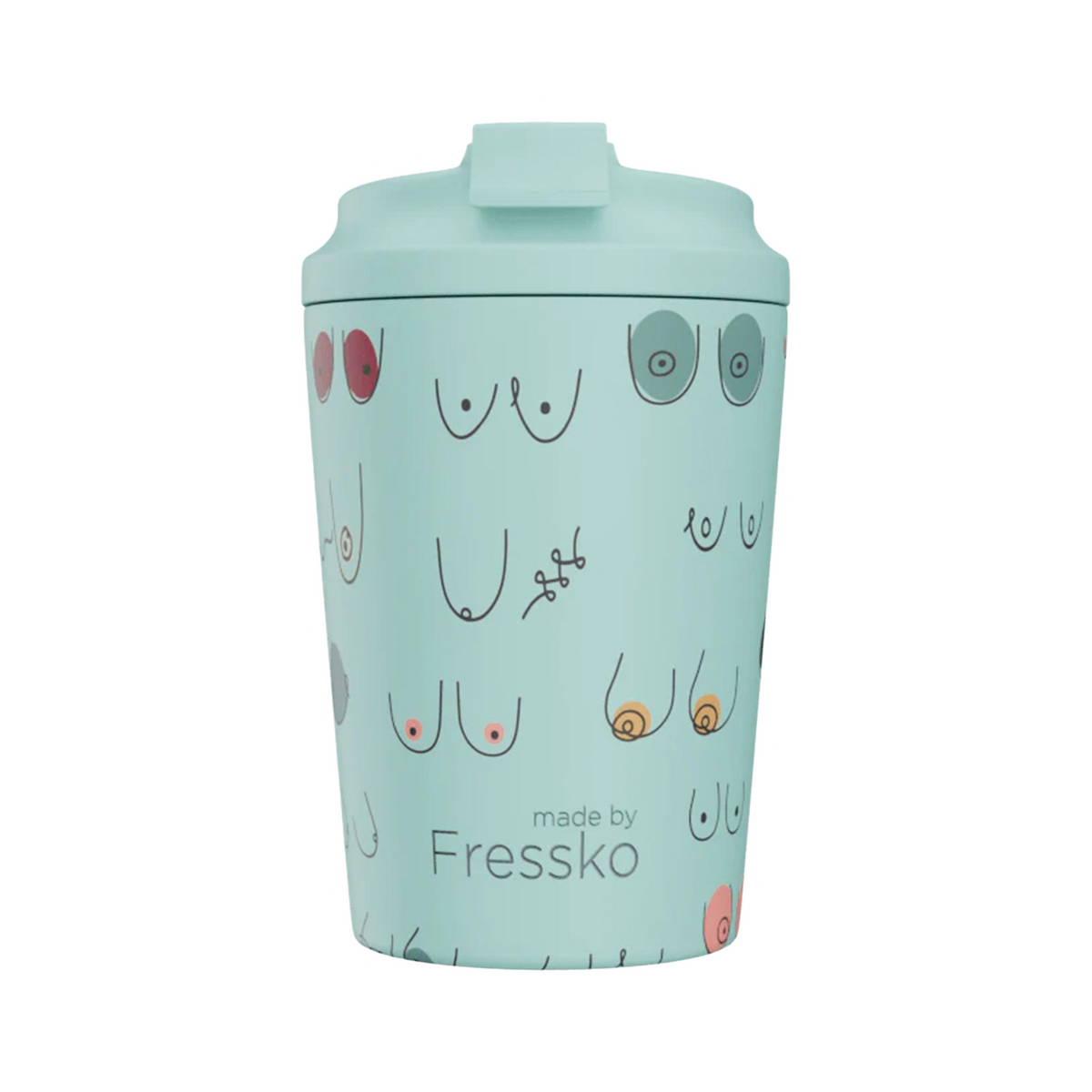 Made by Fressko Ceramic Lined Camino Boobie Coffee Cup 340ml/12oz - product view 1