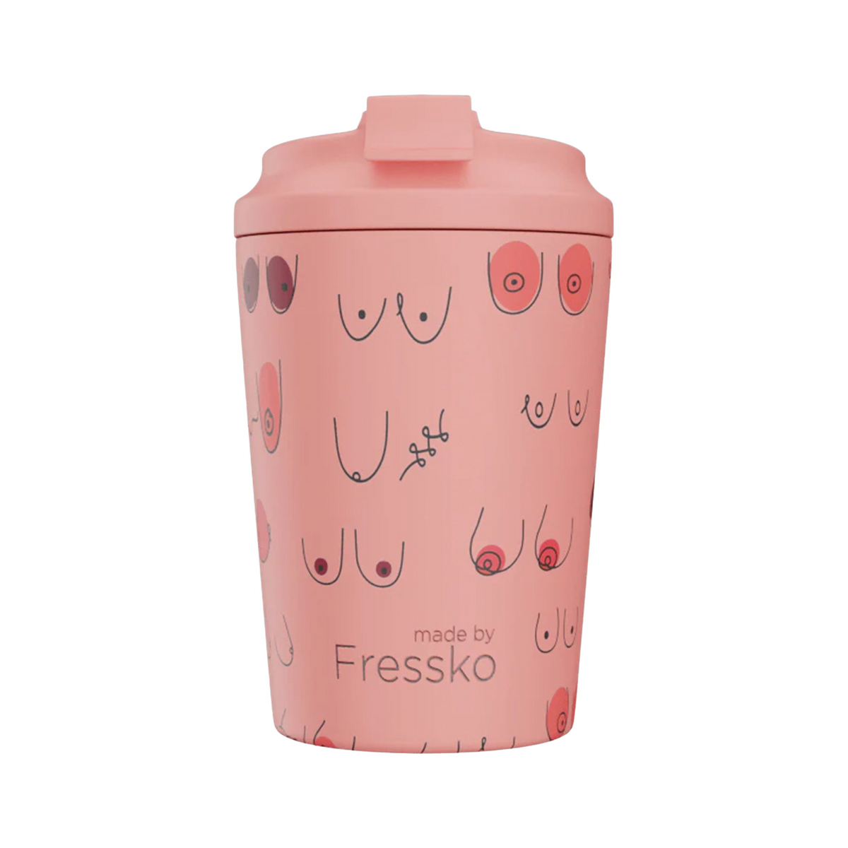 Made by Fressko Ceramic Lined Camino Boobie Coffee Cup 340ml/12oz - product view 2